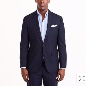 J. Crew Ludlow Tollegno 1900 Wool Navy Blue Single Breasted Blazer 42 Sport Coat